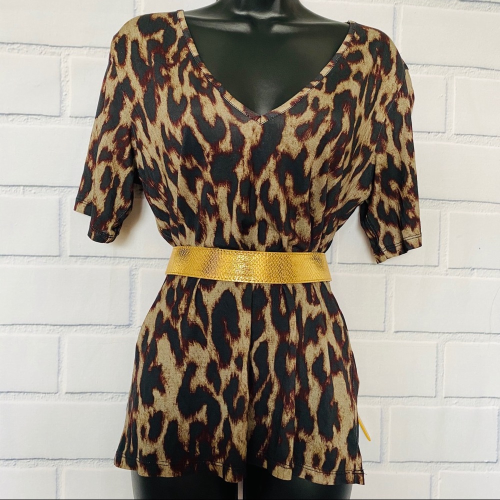 & Other Stories Leopard Print Top Size - image 1